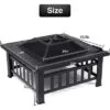 Vancasso 32" Wood Burning Fire Pit Metal Square Outdoor Fire Tables Steel -Vancasso Shop GUEST 04a38bb1 7cca 4d9c af25 26c4ff687b23