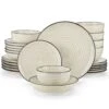 24-Piece Beige Stoneware Dinnerware Set (Service For 6) Bowls And Plates Set Dishware 2 24-Piece Beige Stoneware Dinnerware Set (Service For 6) Bowls And Plates Set Dishware -Vancasso Shop beige vancasso dinnerware sets vc bonbon bg 24 64 1000
