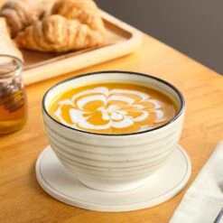 12-Piece Beige Stoneware Dinnerware Set (Service For 4) Tableware Set With Dinners Plate Dessert Plates And Cereal Bowls -Vancasso Shop beige vancasso dinnerware sets vc bonbon bg f12 44 1000