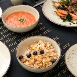 Navia 16-Piece Nature Beige Stoneware Dinnerware Set (Service For 4) -Vancasso Shop beige vancasso dinnerware sets vc navia 12 sl 44 1000