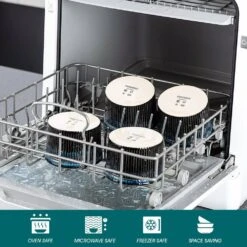 Stoneware 6-Piece Ramekins Set Blue Baking Dish Serving Dish Mini Baking Cups Snack Sauce Creme Brulee Souffle Dishes -Vancasso Shop black and blue vancasso bakeware sets vc glimmer a04 1f 1000