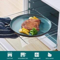 18-Piece Black And Green Stoneware Dinnerware Set Service For 6 Tableware With Dinner Plates Dessert Plates Cereal Bowls 26 18-Piece Black And Green Stoneware Dinnerware Set Service For 6 Tableware With Dinner Plates Dessert Plates Cereal Bowls -Vancasso Shop black and green vancasso dinnerware sets vc playb b 18 4f 1000