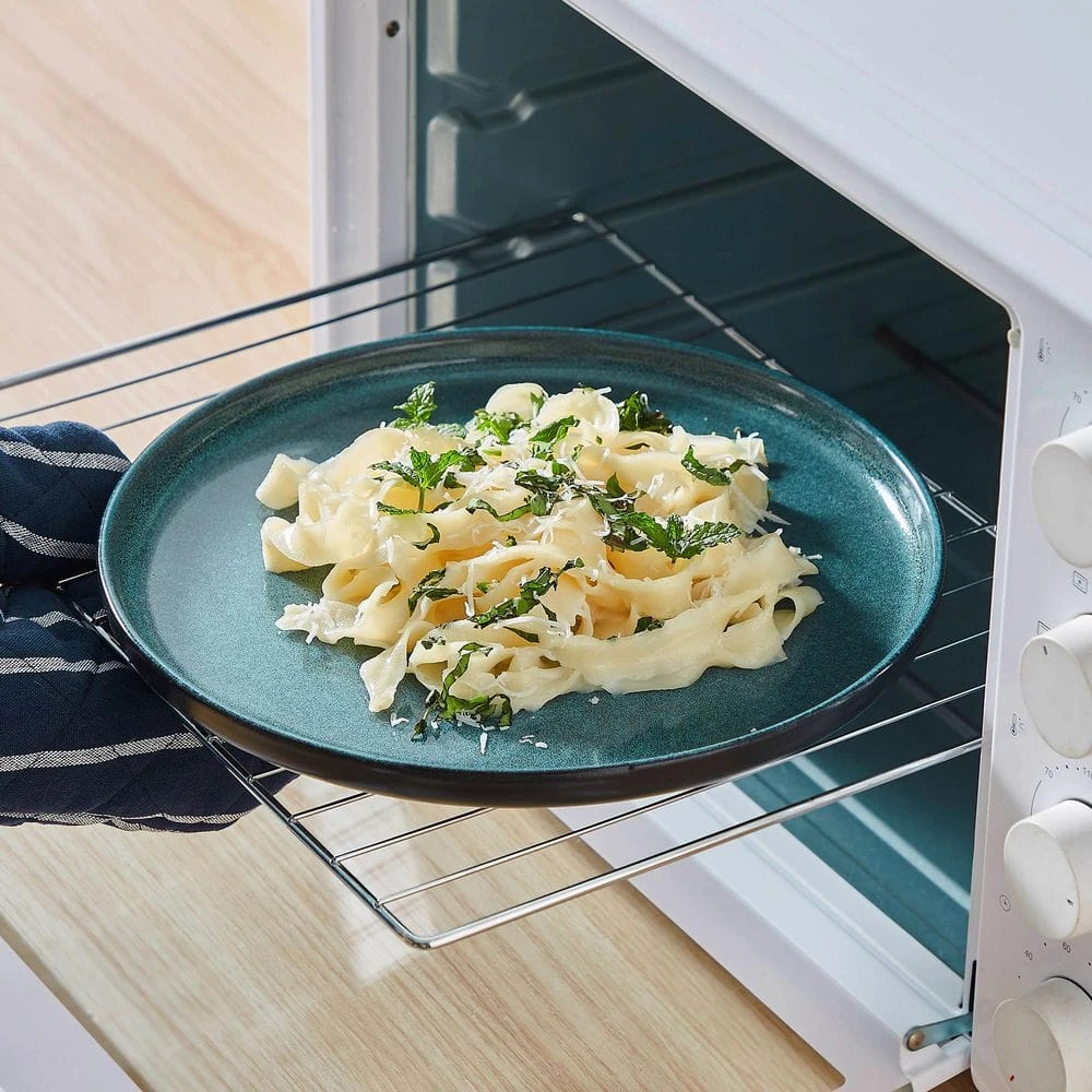 24-Piece Black And Green Stoneware Dinnerware Set Service For 6 Bowl And Plate Dinner Set Dishware With Plates Bowls 4 24-Piece Black And Green Stoneware Dinnerware Set Service For 6 Bowl And Plate Dinner Set Dishware With Plates Bowls - Image 2