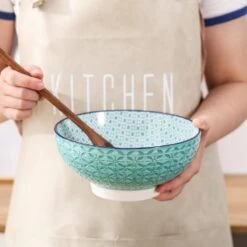 41 Fl. Oz. 2-Colours Porcelain Serving Soup/Fruit/Noodle Bowls 17 41 Fl. Oz. 2-Colours Porcelain Serving Soup/Fruit/Noodle Bowls -Vancasso Shop blue and teal vancasso bowls vc macaron b01 31 1000