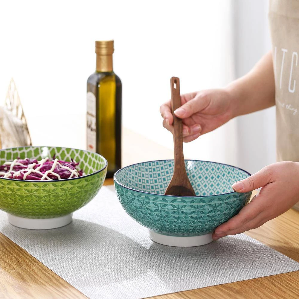 41 Fl. Oz. 2-Colours Porcelain Serving Soup/Fruit/Noodle Bowls 9 41 Fl. Oz. 2-Colours Porcelain Serving Soup/Fruit/Noodle Bowls - Image 7