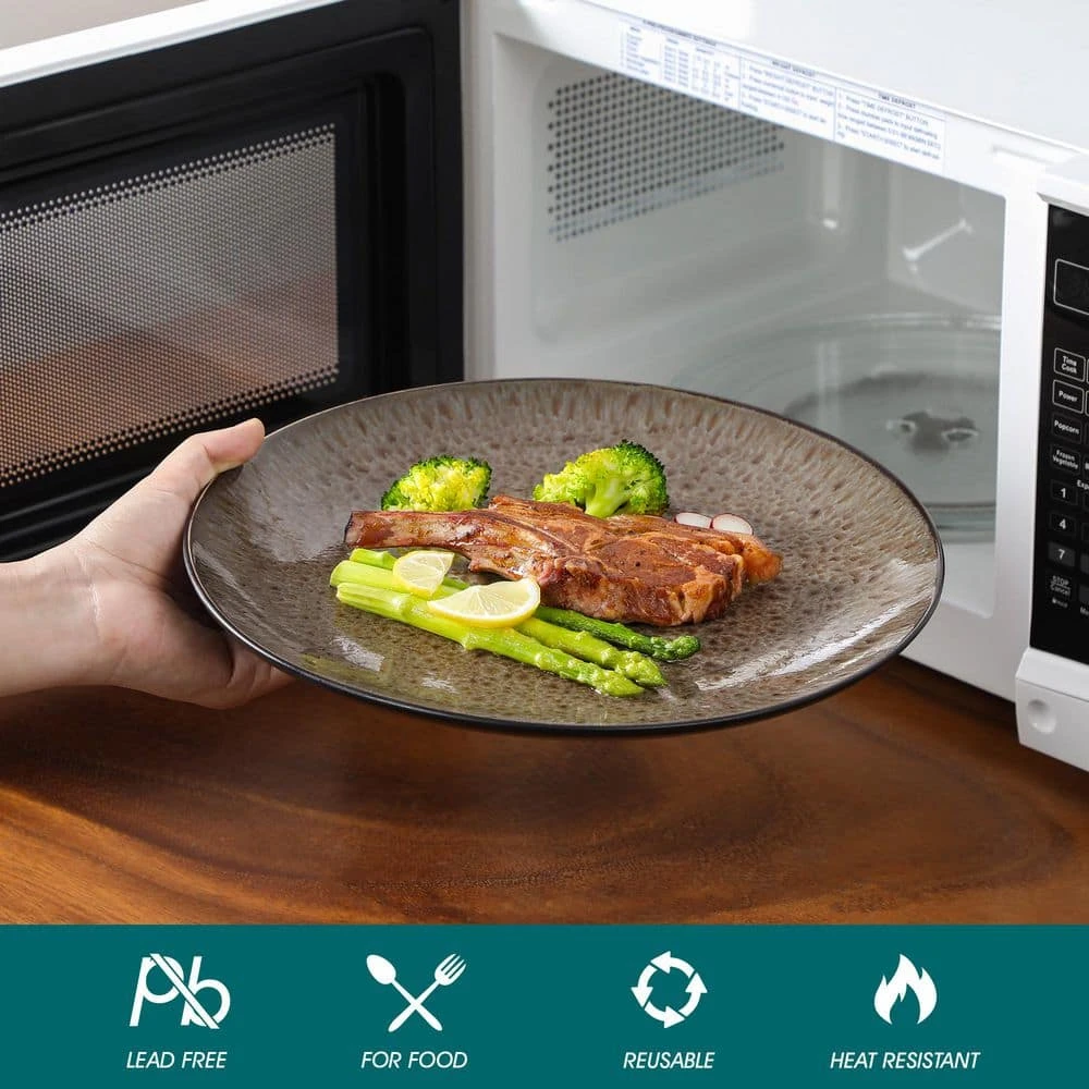 16-Piece Brown Stoneware Dinnerware Set (Service Set For 4) Bowls And Plates Dinner Set 12 16-Piece Brown Stoneware Dinnerware Set (Service Set For 4) Bowls And Plates Dinner Set - Image 10