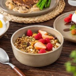 16-Piece Brown Stoneware Dinnerware Set Service For 4 Tableware Bowls And Plates Dining Set Dishware Set 30 16-Piece Brown Stoneware Dinnerware Set Service For 4 Tableware Bowls And Plates Dining Set Dishware Set -Vancasso Shop brown vancasso dinnerware sets vc pla bn 16 eu d4 1000