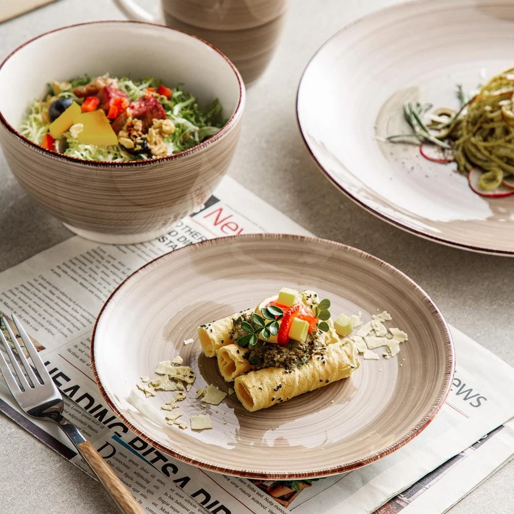 Series Bella Dinnerware 16-Pieces Creme-I Porcelain Crockery In Vintage Look (Service Set For 4) 12 Series Bella Dinnerware 16-Pieces Creme-I Porcelain Crockery In Vintage Look (Service Set For 4) - Image 10