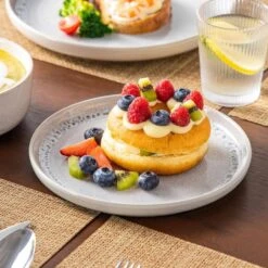 18-Piece Cream White And Beige Stoneware Dinnerware Set Service For 6 Bowls And Plates Set Dinner Set Tableware 19 18-Piece Cream White And Beige Stoneware Dinnerware Set Service For 6 Bowls And Plates Set Dinner Set Tableware -Vancasso Shop cream white and beige vancasso dinnerware sets vc snow bg 18 eu 1d 1000