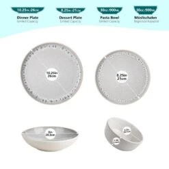 24-Piece Cream White And Beige Stoneware Dinnerware Set Service For 6 Bowls And Plates Set Tableware Dinner Set -Vancasso Shop cream white and beige vancasso dinnerware sets vc snow bg 24 eu 4f 1000