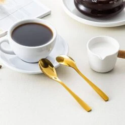 48-Piece Gold Stainless Steel Flatware Set Silverware Set Serving Set Service For 12 -Vancasso Shop gold vancasso serving sets vs sw a48 g fa 1000