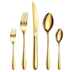 30-Piece Gold Stainless Steel Flatware Set (Service For 6)