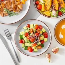 16-Piece Gray Stoneware Dinnerware Set (Service For 4) Sesame Speckles Pattern Dinner Set With Plates And Bowls -Vancasso Shop gray vancasso dinnerware sets vc loire gy sl 66 1000