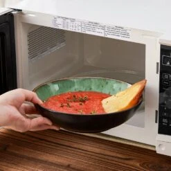 Series Amber 16-Piece Green And Black Stoneware Dinnerware Set Service For 4 Bowls And Plates Dining Set Tableware -Vancasso Shop green and black vancasso dinnerware sets vc amber g 16 76 1000