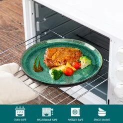 16-Piece Green And Black Stoneware Dinnerware Set Service For 4 Tableware Bowls And Plates Dining Set Dishware Set 12 16-Piece Green And Black Stoneware Dinnerware Set Service For 4 Tableware Bowls And Plates Dining Set Dishware Set -Vancasso Shop green and black vancasso dinnerware sets vc pla g 16 eu 4f 1000