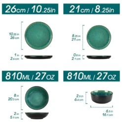 16-Piece Green And Black Stoneware Dinnerware Set Service For 4 Tableware Bowls And Plates Dining Set Dishware Set 11 16-Piece Green And Black Stoneware Dinnerware Set Service For 4 Tableware Bowls And Plates Dining Set Dishware Set -Vancasso Shop green and black vancasso dinnerware sets vc pla g 16 eu c3 1000