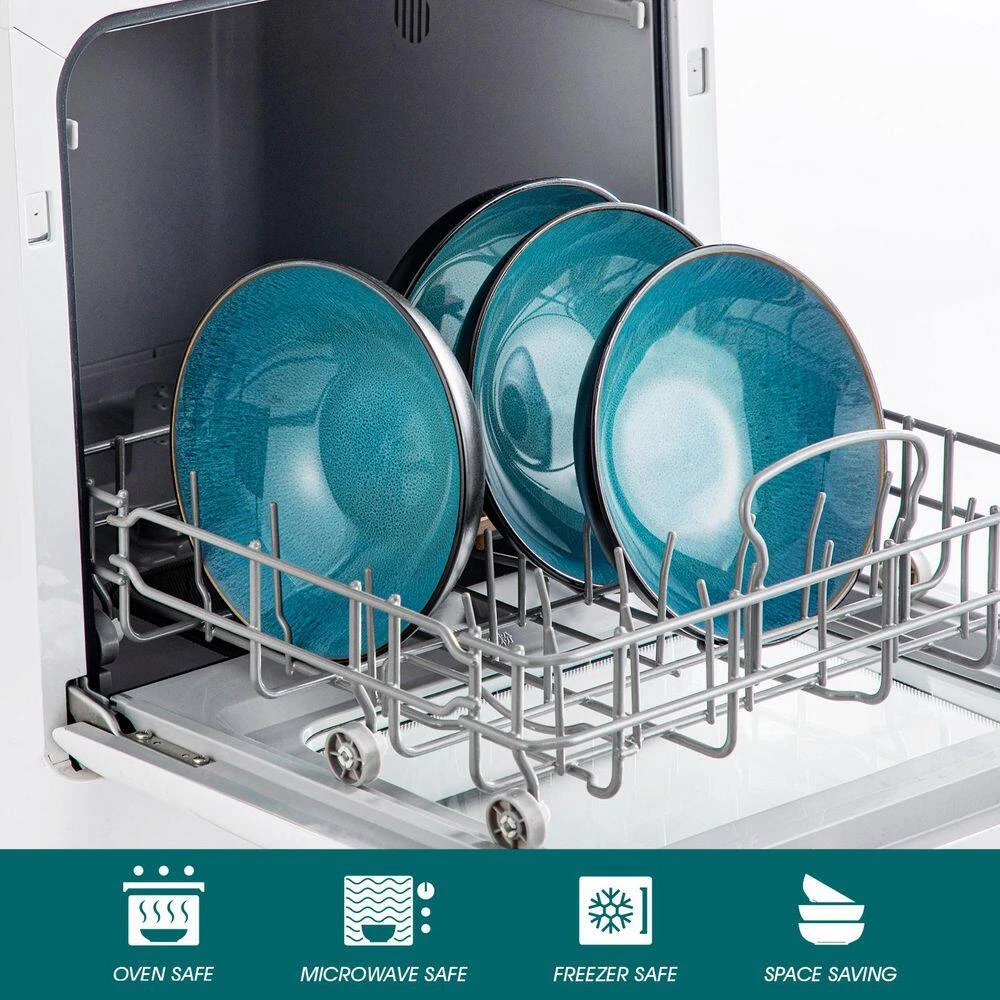 24 Fl. Oz. Green Stoneware Cereal Bowl Set Of 4 Soup Bowl Pasta Bowl Salad Bowl 8 24 Fl. Oz. Green Stoneware Cereal Bowl Set Of 4 Soup Bowl Pasta Bowl Salad Bowl - Image 6