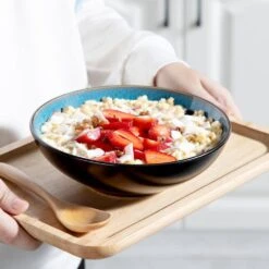 24 Fl. Oz. Green Stoneware Cereal Bowl Set Of 4 Soup Bowl Pasta Bowl Salad Bowl 20 24 Fl. Oz. Green Stoneware Cereal Bowl Set Of 4 Soup Bowl Pasta Bowl Salad Bowl -Vancasso Shop green vancasso bowls vc bubble g sdw 76 1000