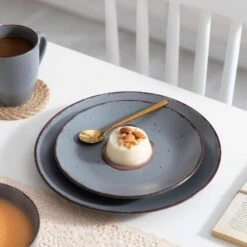 16-Piece Grey Stoneware Dinnerware Set Service For 4 Kitchen Tableware Set With Plates Bowls And Mugs 25 16-Piece Grey Stoneware Dinnerware Set Service For 4 Kitchen Tableware Set With Plates Bowls And Mugs -Vancasso Shop grey vancasso dinnerware sets vc moda gy sl 76 1000