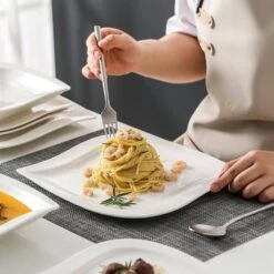 30-Piece Ivory White Porcelain Dinnerware Set Service For 6-Tableware Set With Plates Coffee Cups And Saucers 12 30-Piece Ivory White Porcelain Dinnerware Set Service For 6-Tableware Set With Plates Coffee Cups And Saucers -Vancasso Shop ivory white vancasso dinnerware sets elvira 30 4f 1000