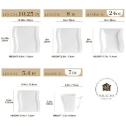 36-Piece Ivory White Porcelain Dinnerware Set Service For 6 Dining Set Tableware With Bowls Plates Cups And Saucers -Vancasso Shop ivory white vancasso dinnerware sets flora 36 c3 1000