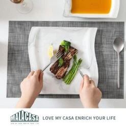 Flora 12-Piece Marble Gray Porcelain Square Dinner Plates And Soup Bowls (Service For 6) 15 Flora 12-Piece Marble Gray Porcelain Square Dinner Plates And Soup Bowls (Service For 6) -Vancasso Shop marble gray vancasso dinnerware sets flora 12 grey fa 1000