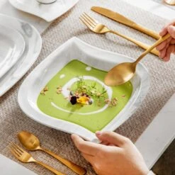 30-Piece Marble Grey Porcelain Dinnerware Set Service For 6-Tableware Set With Plates Coffee Cups And Saucers 23 30-Piece Marble Grey Porcelain Dinnerware Set Service For 6-Tableware Set With Plates Coffee Cups And Saucers -Vancasso Shop marble grey vancasso dinnerware sets elvira 30 grey 76 1000