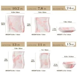 Flora 26-Piece Marble Pink Porcelain Dinnerware Set (Service For 6) 14 Flora 26-Piece Marble Pink Porcelain Dinnerware Set (Service For 6) -Vancasso Shop marble pink vancasso dinnerware sets flora 26 pink 40 1000