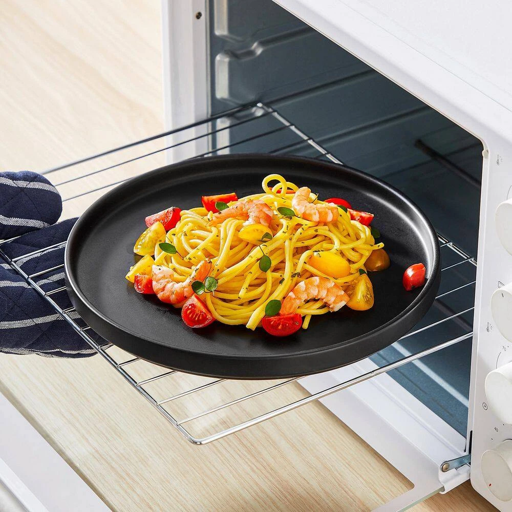 18-Piece Matte Black Stoneware Dinnerware Set Service For 6-Dinner Set With Dinner Plates Dessert Plates Cereal Bowls 14 18-Piece Matte Black Stoneware Dinnerware Set Service For 6-Dinner Set With Dinner Plates Dessert Plates Cereal Bowls - Image 12