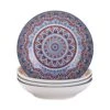 Mandala 24 Fl. Oz. Multi-colors Porcelain Soup Plate (Set Of 4) -Vancasso Shop multi colors vancasso bowls vc mandala m stp 64 1000