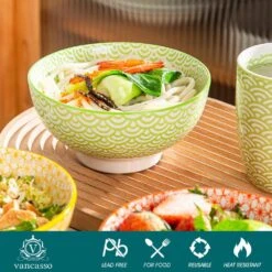 14 Fl. Oz. Assorted Colors Porcelain Bowls For Cereal Rice Soup Salad (Set Of 4) 11 14 Fl. Oz. Assorted Colors Porcelain Bowls For Cereal Rice Soup Salad (Set Of 4) -Vancasso Shop multi colors vancasso bowls vc natsuki sdw 4f 1000