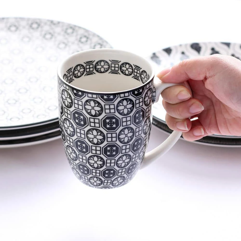 Haruka 32-Pieces Japanese Style Porcelain Multi-Colour Crockery Dinner Set (Service For 8) 6 Haruka 32-Pieces Japanese Style Porcelain Multi-Colour Crockery Dinner Set (Service For 8) - Image 4