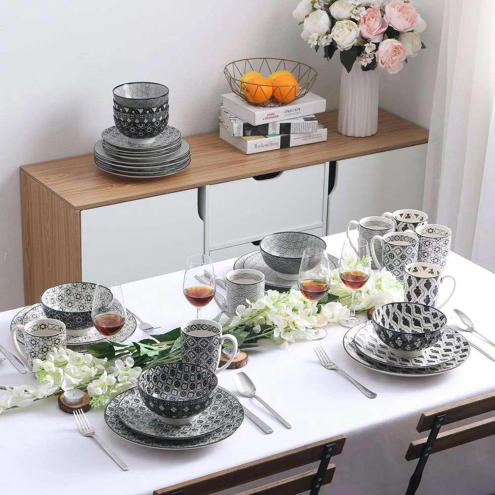 Haruka 32-Pieces Japanese Style Porcelain Multi-Colour Crockery Dinner Set (Service For 8) 9 Haruka 32-Pieces Japanese Style Porcelain Multi-Colour Crockery Dinner Set (Service For 8) - Image 7