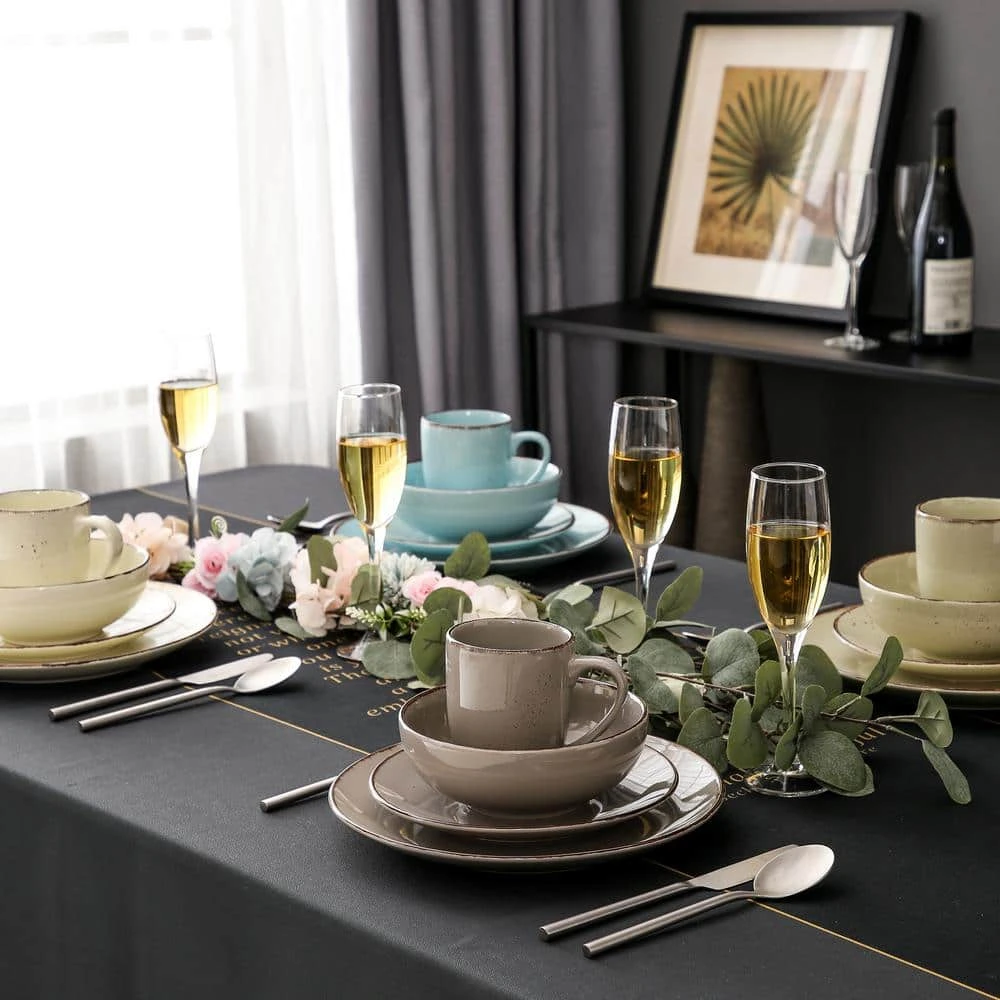 Navia 16-Piece Nature Assorted Colors Stoneware Dinnerware Set (Service For 4) 4 Navia 16-Piece Nature Assorted Colors Stoneware Dinnerware Set (Service For 4) - Image 2