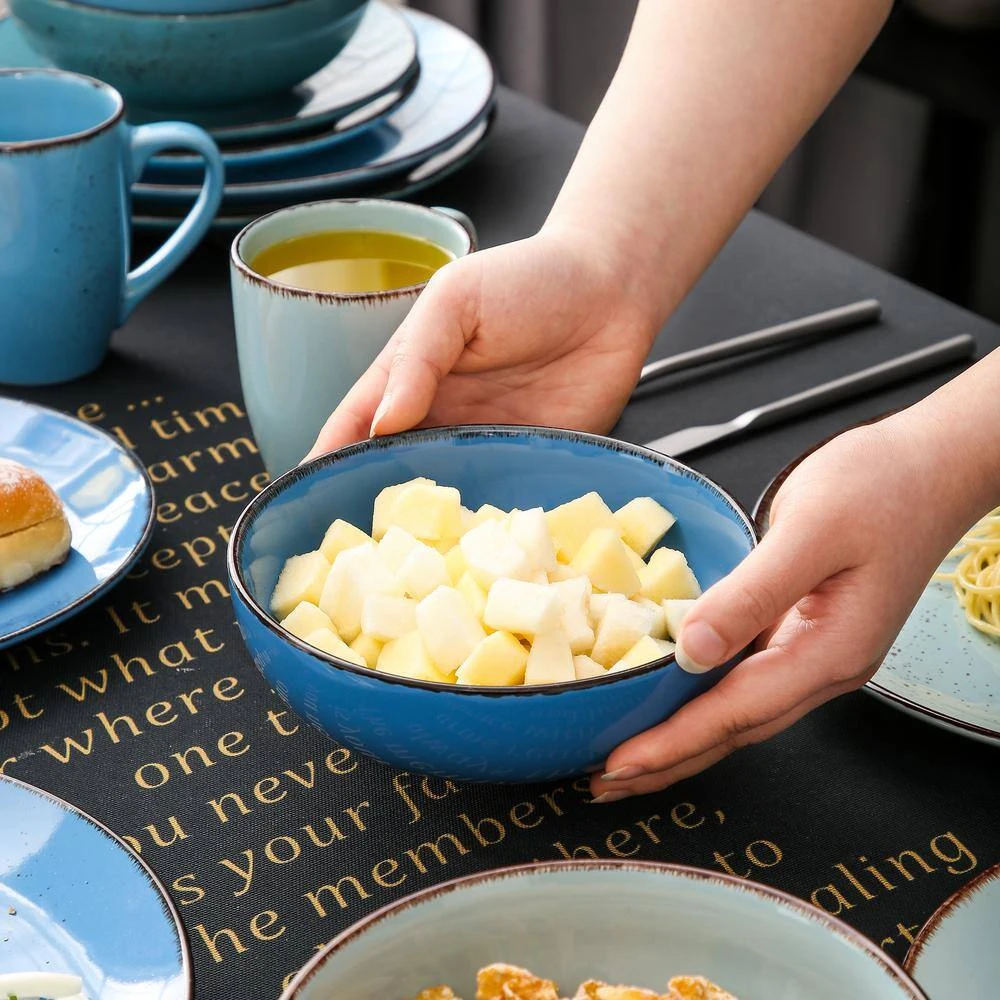 Navia Oceano Multi-Colors 32-Pieces Ceramic Dinnerware Sets (Service For 8) 7 Navia Oceano Multi-Colors 32-Pieces Ceramic Dinnerware Sets (Service For 8) - Image 5