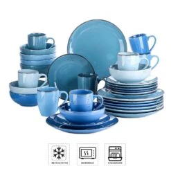 Navia Oceano Multi-Colors 32-Pieces Ceramic Dinnerware Sets (Service For 8) 12 Navia Oceano Multi-Colors 32-Pieces Ceramic Dinnerware Sets (Service For 8) -Vancasso Shop oceano vancasso dinnerware sets vc navia 13 sl 2 4f 1000