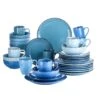 Navia Oceano Multi-Colors 32-Pieces Ceramic Dinnerware Sets (Service For 8)