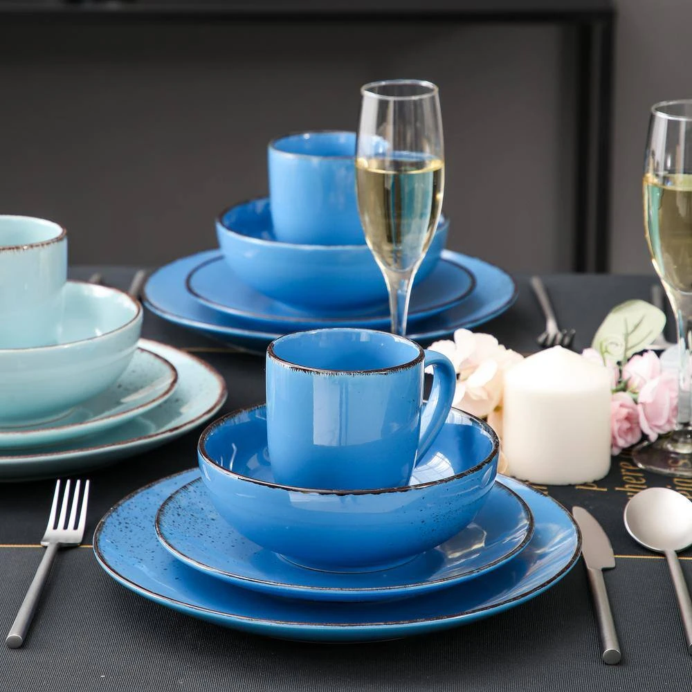 Navia Oceano Multi-Colors 32-Pieces Ceramic Dinnerware Sets (Service For 8) 9 Navia Oceano Multi-Colors 32-Pieces Ceramic Dinnerware Sets (Service For 8) - Image 7