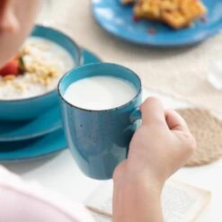 Navia 16-Piece Oceano Blue Series Stoneware Dinnerware Set (Service For 4) -Vancasso Shop oceano vancasso dinnerware sets vc navia 13 sl fa 1000