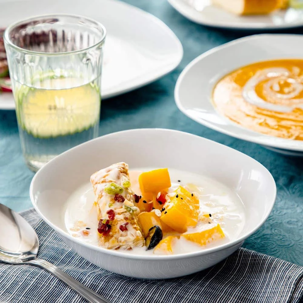 Elisa 24-Piece White Porcelain Dinnerware Set (Service For 6) 7 Elisa 24-Piece White Porcelain Dinnerware Set (Service For 6) - Image 5