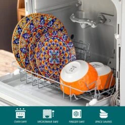 12-Piece Orange Porcelain Dinnerware Set Service For 4 Dining Set With Dinner Plates Dessert Plates And Bowls 26 12-Piece Orange Porcelain Dinnerware Set Service For 4 Dining Set With Dinner Plates Dessert Plates And Bowls -Vancasso Shop orange vancasso dinnerware sets vc simi d12 02 1f 1000