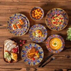 12-Piece Orange Porcelain Dinnerware Set Service For 4 Dining Set With Dinner Plates Dessert Plates And Bowls 20 12-Piece Orange Porcelain Dinnerware Set Service For 4 Dining Set With Dinner Plates Dessert Plates And Bowls -Vancasso Shop orange vancasso dinnerware sets vc simi d12 02 a0 1000