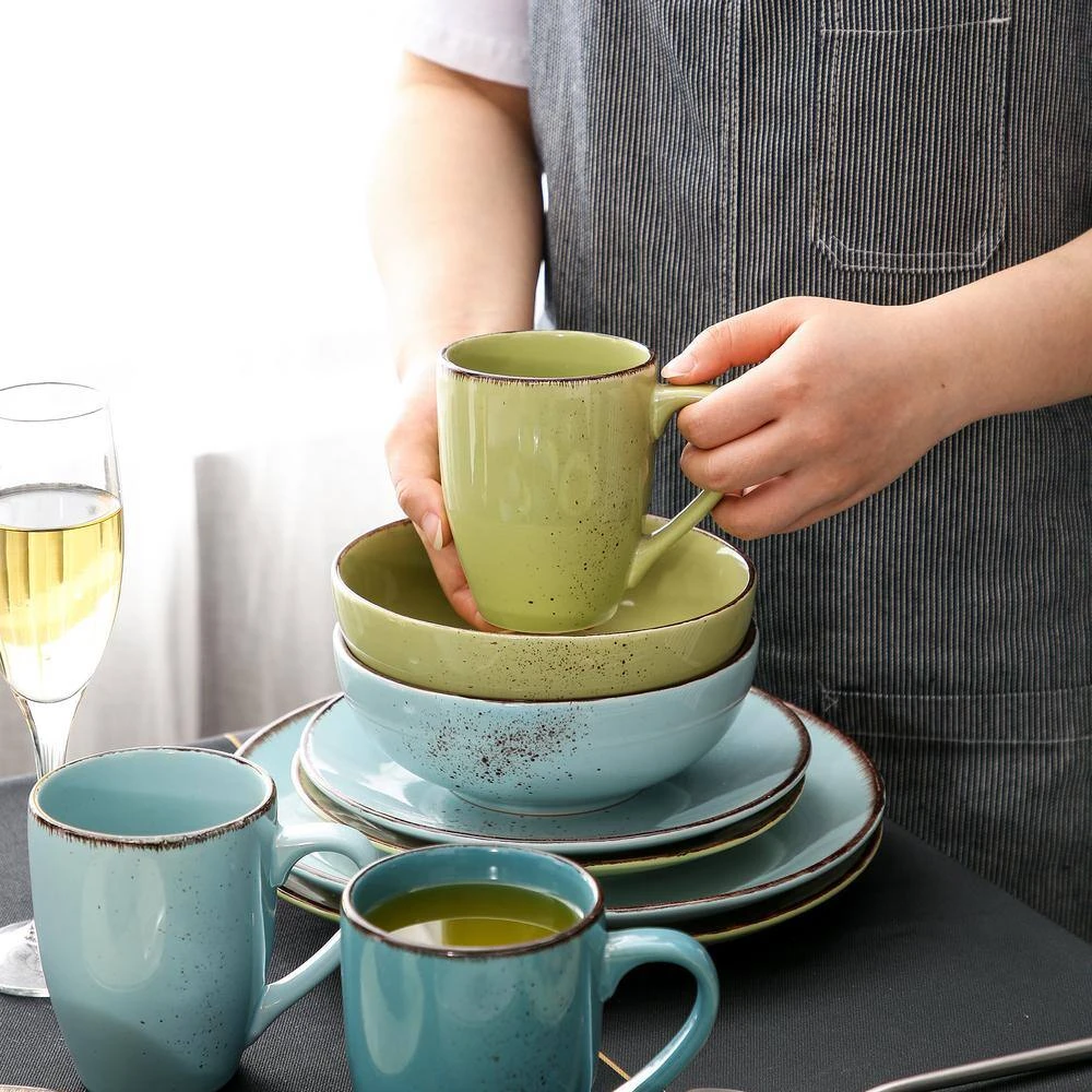 Navia Prato Multi-Colors 32-Pieces Ceramic Dinnerware Sets With Dinner Plate, Dessert Plate, Bowl, Mug (Service For 8) 10 Navia Prato Multi-Colors 32-Pieces Ceramic Dinnerware Sets With Dinner Plate, Dessert Plate, Bowl, Mug (Service For 8) - Image 8