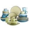 Navia Prato Multi-Colors 32-Pieces Ceramic Dinnerware Sets With Dinner Plate, Dessert Plate, Bowl, Mug (Service For 8) -Vancasso Shop prato vancasso dinnerware sets vc navia 14 sl 2 64 1000