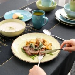 Navia 16-Piece Assorted Colors Stoneware Dinnerware Set (Service For 4) -Vancasso Shop prato vancasso dinnerware sets vc navia 14 sl 31 1000