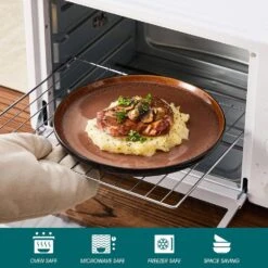 Series Amber 16-Piece Red And Black Stoneware Dinnerware Set Service For 4 Bowls And Plates Dining Set Tableware -Vancasso Shop red and black vancasso dinnerware sets vc amber r 16 4f 1000