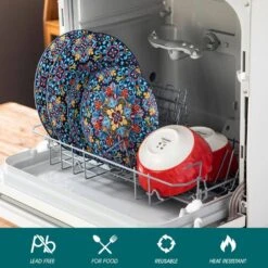 12-Piece Red Porcelain Dinnerware Set Service For 4 Dining Set With Dinner Plates Dessert Plates And Bowls -Vancasso Shop red and blue vancasso dinnerware sets vc simi d12 04 4f 1000