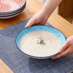 30 Fl. Oz. Red Blue Green Turquoise Porcelain Soup Plate Pasta Bowl Soup Bowl Salad Bowl Set Of 4 15 30 Fl. Oz. Red Blue Green Turquoise Porcelain Soup Plate Pasta Bowl Soup Bowl Salad Bowl Set Of 4 -Vancasso Shop red blue green turquoise vancasso bowls vc macaron stp 31 1000