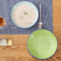 30 Fl. Oz. Red Blue Green Turquoise Porcelain Soup Plate Pasta Bowl Soup Bowl Salad Bowl Set Of 4 14 30 Fl. Oz. Red Blue Green Turquoise Porcelain Soup Plate Pasta Bowl Soup Bowl Salad Bowl Set Of 4 -Vancasso Shop red blue green turquoise vancasso bowls vc macaron stp 44 1000