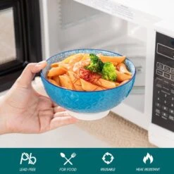 16-Piece Red Blue Green Turquoise Porcelain Dinnerware Set Service For 4 Bowls And Plates Dining Set -Vancasso Shop red blue green turquoise vancasso dinnerware sets vc macaron 16t 1f 1000